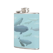 Flask voor walviskunst Aangepaste Beluga Drink fle Heupfles (Links)