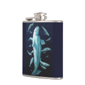 Flask voor walviskunst Aangepaste Beluga Drink fle Heupfles (Links)