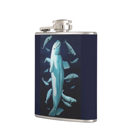 Flask voor walviskunst Aangepaste Beluga Drink fle Heupfles (Links)