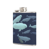 Flask voor walviskunst Aangepaste Beluga Drink fle Heupfles (Links)