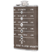 Flask Vooruit naar Fun - Motivatie naar drink - Gr Heupfles (Links)