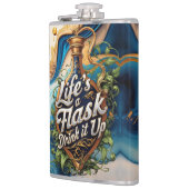 Flask Vooruit naar Fun - Motivatie naar drink - Gr Heupfles (Links)