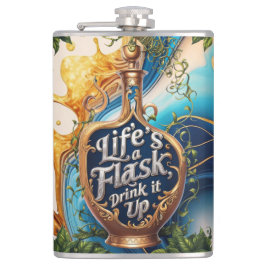 Flask Vooruit naar Fun - Motivatie naar drink - Gr Heupfles
