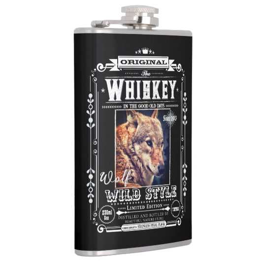 FLASK_Wolf Heupfles (Rechts)