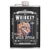 FLASK_Wolf Heupfles (Voorkant)