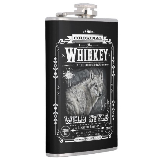 FLASK_Wolf Heupfles (Rechts)