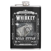 FLASK_Wolf Heupfles (Voorkant)