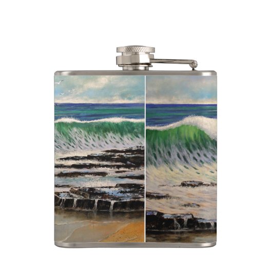 Flaskgolven Heupfles (Achterkant)