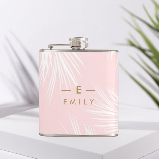 Flasque Tropical Pink, Cadeau Demoiselle d'Eer Heupfles