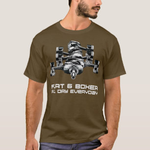 Flat 6 Boxer Air Cooled Engine voor auto-Grieks T-shirt