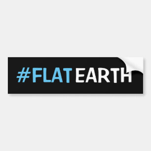 #flat aarde bumper sticker