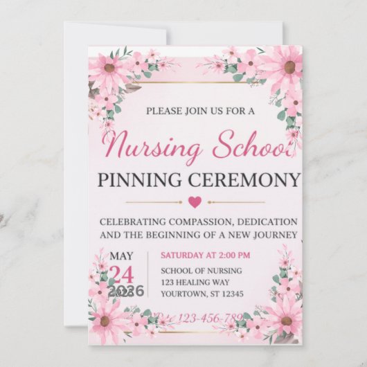 Flat Announcement Card Aankondiging (Voorkant)