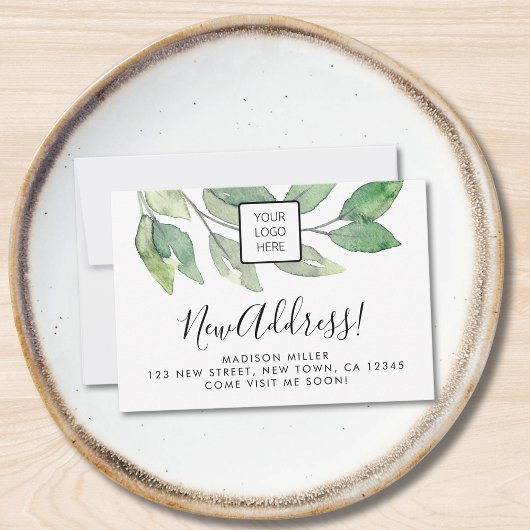 Flat Announcement Card Aankondiging