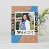 Flat Announcement Card Aankondiging (Staand voorkant)