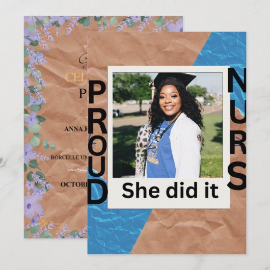 Flat Announcement Card Aankondiging (Voorkant / Achterkant)