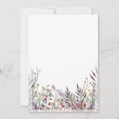 Flat Announcement-kaart - Ontwerp onder bloemen Aankondiging (Voorkant)