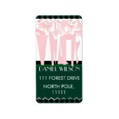 Flat ART DECO Etiket (Voorkant)