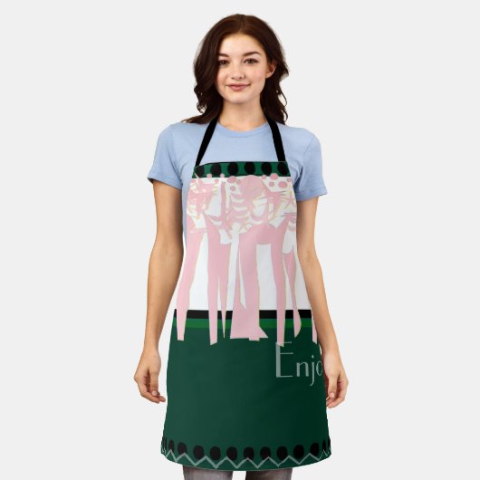 Flat ART DECO Schort (Gedragen)