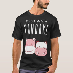 Flat as a pancake Couple Hippo Hippo Lover T-shirt
