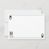 Flat Bedankt voor je kaart- Dog- Australian Shephe (Achterkant)