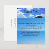 Flat Bedankt voor je sympathiekaart (Voorkant / Achterkant)