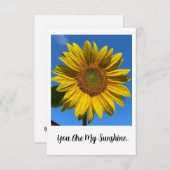 Flat Blank Kaart - Je bent mijn zonneschijn (Voorkant / Achterkant)