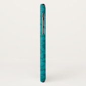 Flat Blauwgroen Damask Patroon Case-Mate iPhone Case (Achterkant/links)