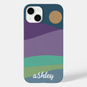 Flat Boho Abstract Landschap I Telefoonhoesje Case-Mate iPhone Case (Achterkant)