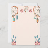 flat boho bruiloft uitnodiging (Achterkant)