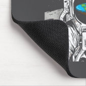 Flat Bro, Funny Flat Earth Society Astronaut In Sp Muismat (Hoek)