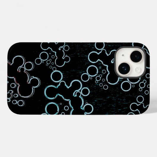 Flat Bubbles B Hoesje-Mate iPhone Case (Achterkant (horizontaal))