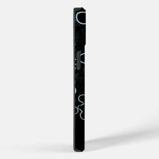 Flat Bubbles B Hoesje-Mate iPhone Case (Achterkant / Rechts)