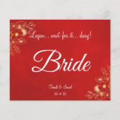 Flat burgundy-kaart met tweetalige menu (Voorkant)