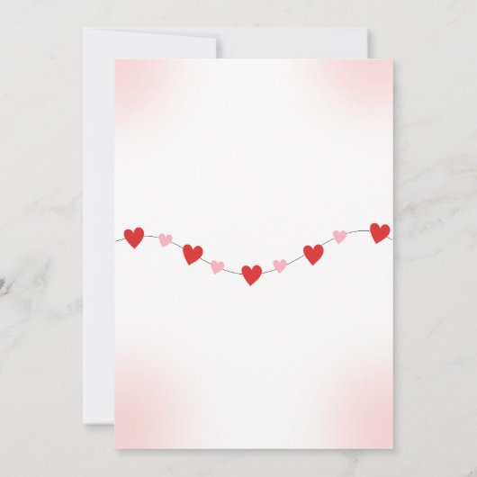 Flat Card- baby shower card invitation (Achterkant)