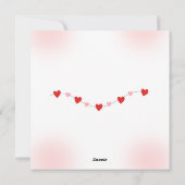 Flat Card- baby shower card invitation Feestdagenkaart (Achterkant)