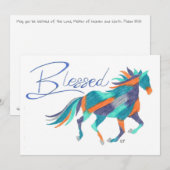 Flat Card Blessed Horse van Sherry Jarvis (Voorkant / Achterkant)