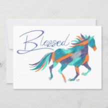 Flat Card Blessed Horse van Sherry Jarvis
