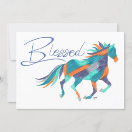 Flat Card Blessed Horse van Sherry Jarvis