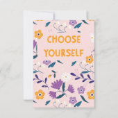 Flat card Choose yourself Kaart (Voorkant)