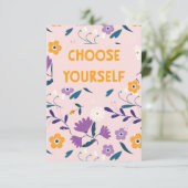 Flat card Choose yourself Kaart (Staand voorkant)