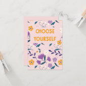 Flat card Choose yourself Kaart (Voorkant / Achterkant in situ)