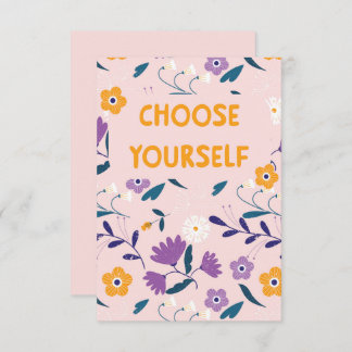 Flat card Choose yourself Kaart