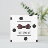 Flat card Handsome Feestdagenkaart (Staand voorkant)