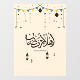 Flat Card Raamsticker