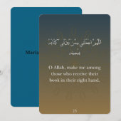 Flat Card- Ramadan Dua Feestdagenkaart (Voorkant / Achterkant)