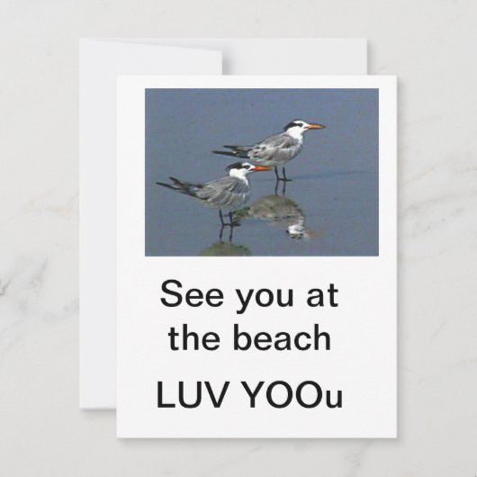 Flat Card See you at the beach jGibney The Museum (Voorkant)