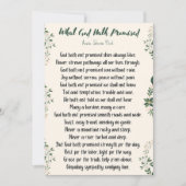 Flat Card Wat God Hath beloofde Notitiekaartje (Voorkant)