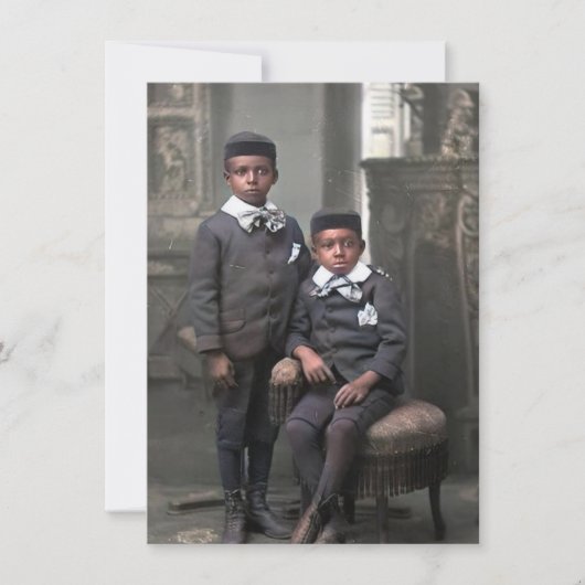 Flat Card Young Black Boys (Voorkant)