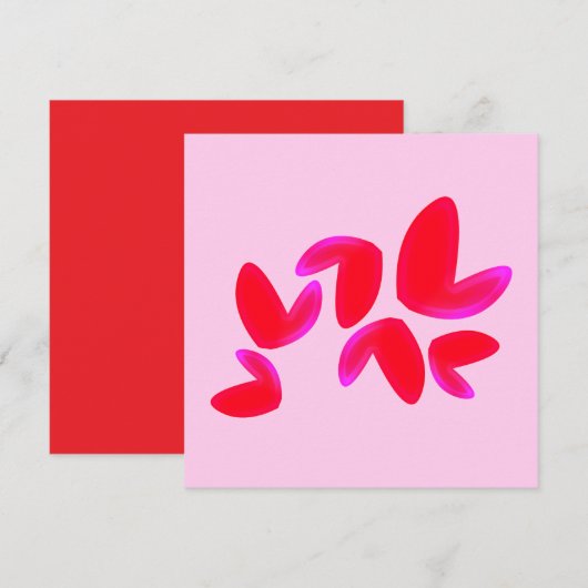 Flat Cards with Hearts (Voorkant / Achterkant)