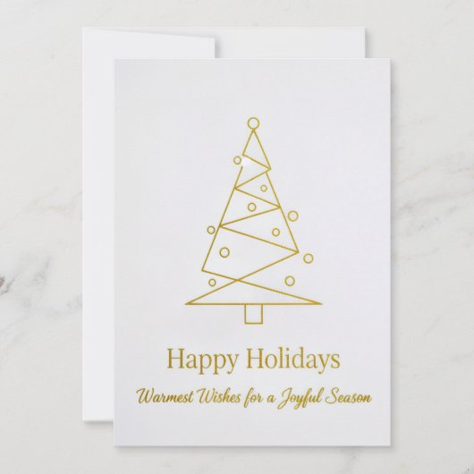 Flat Christmas Greeting Card Feestdagenkaart (Voorkant)